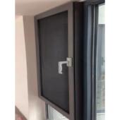 成都金刚网防盗纱窗隐形防蚊定制折叠三趟平开可拆洗高透网口袋锁