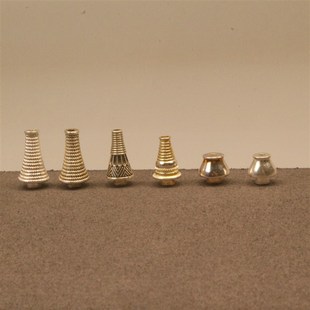 星月紫檀金刚百香籽凤眼三通银镶嵌佛塔108念珠佛头塔帽塔头配饰