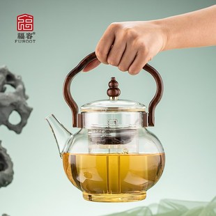 福容宋璟壶蒸煮一体家用煮茶壶提梁烧水壶电陶炉壶养生壶