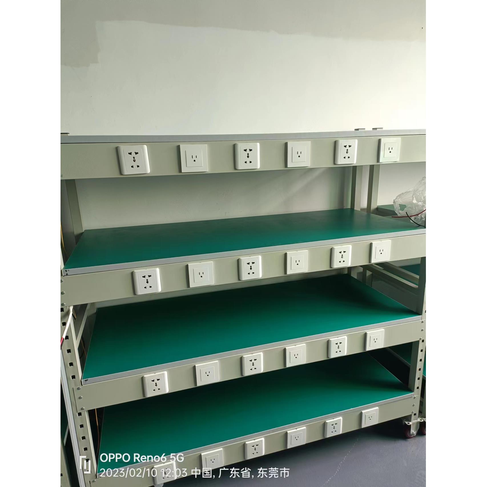 防静电工作台老化架测试移动多层功能可带排插线夹周转车特惠定制