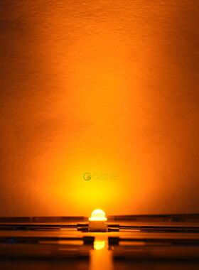 528黄灯黄光球头机械键盘灯珠透镜汽车贴片式led灯珠发光二极管