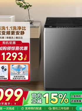 直驱变频海尔智家Leader统帅波轮洗衣机12kg家用全自动大容量533