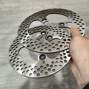 电摩改装配件碟刹盘12寸3孔超大飞机声蜂窝小猴子mbs刹车盘