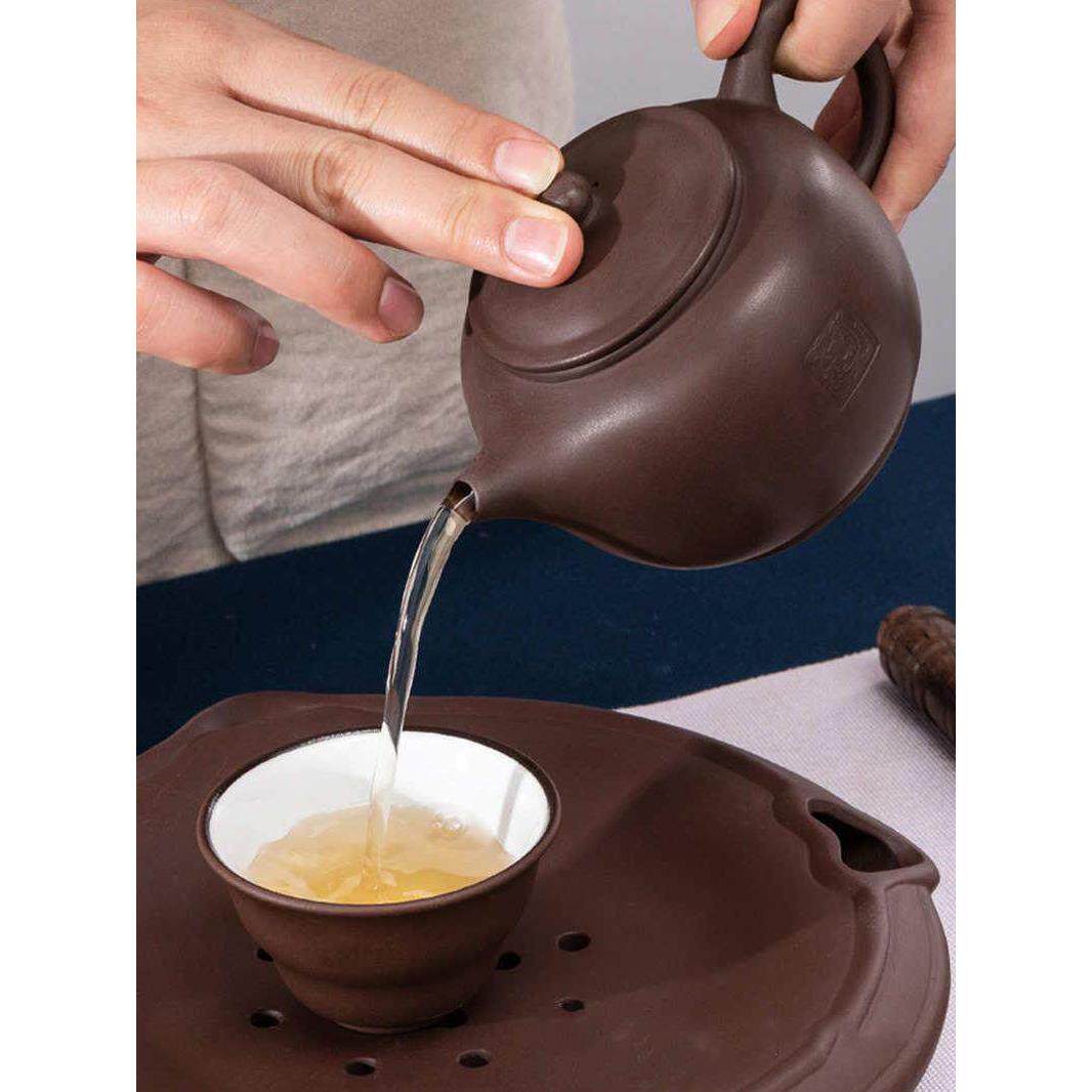 天福陆羽紫砂壶迷你小茶壶家用台湾收藏创意功夫茶具大中小呆单壶