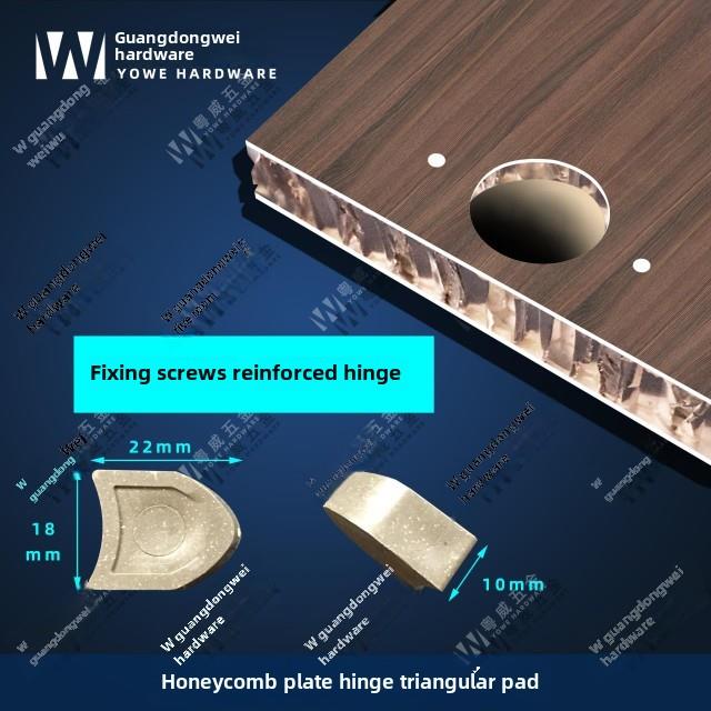 三角形10mm垫片螺丝蜂窝板铰炼加强螺丝垫圈柜门阳台柜全铝家具
