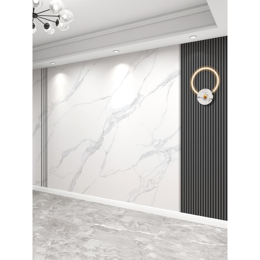 仿大理石纹电视背景墙布壁纸卧室客厅壁画3D立体格栅壁布影视墙纸