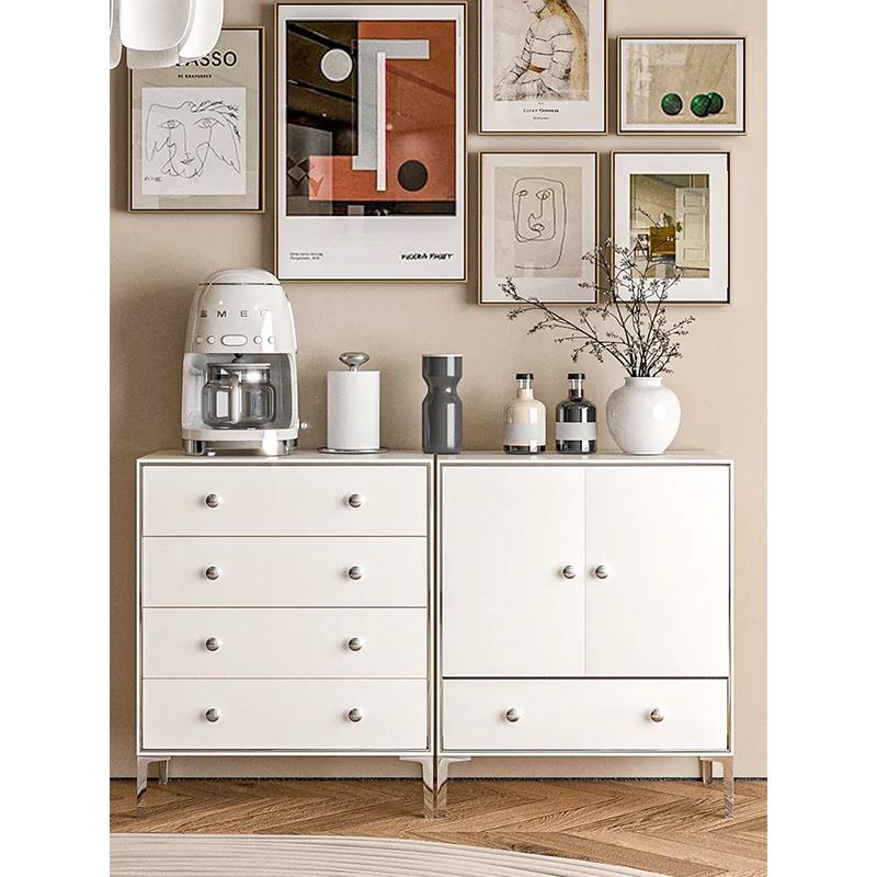 新家居风格餐具柜抽屉柜客厅多层储物柜Usm组合不锈钢储物柜完整