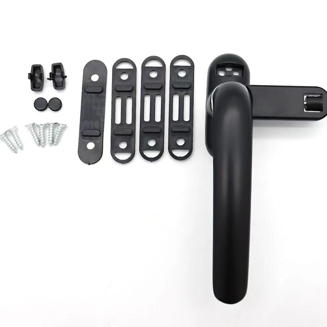 50型铝合金平开窗执手窗户把手窗拉手执手滚珠带轮七字执手长舌头