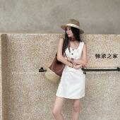 TITI 方领休闲连衣裙 极简风慵懒松弛感夏季 STUDIO 首尔日记