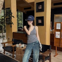 TITI - STUDIO“人手一条”春季水洗中高腰休闲百搭直筒牛仔裤