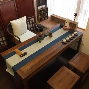 新中式 小型家用茶桌椅组合卧室小户型 泡茶桌椅组合喝茶桌子专用