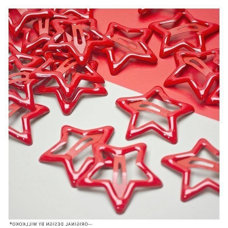 王力宏氛围感星星发夹红色五角星宝宝发夹新年氛围感女童星星发夹,童装/婴儿装/亲子装,发饰,淘宝优惠券,粉丝福利购,淘宝优惠卷