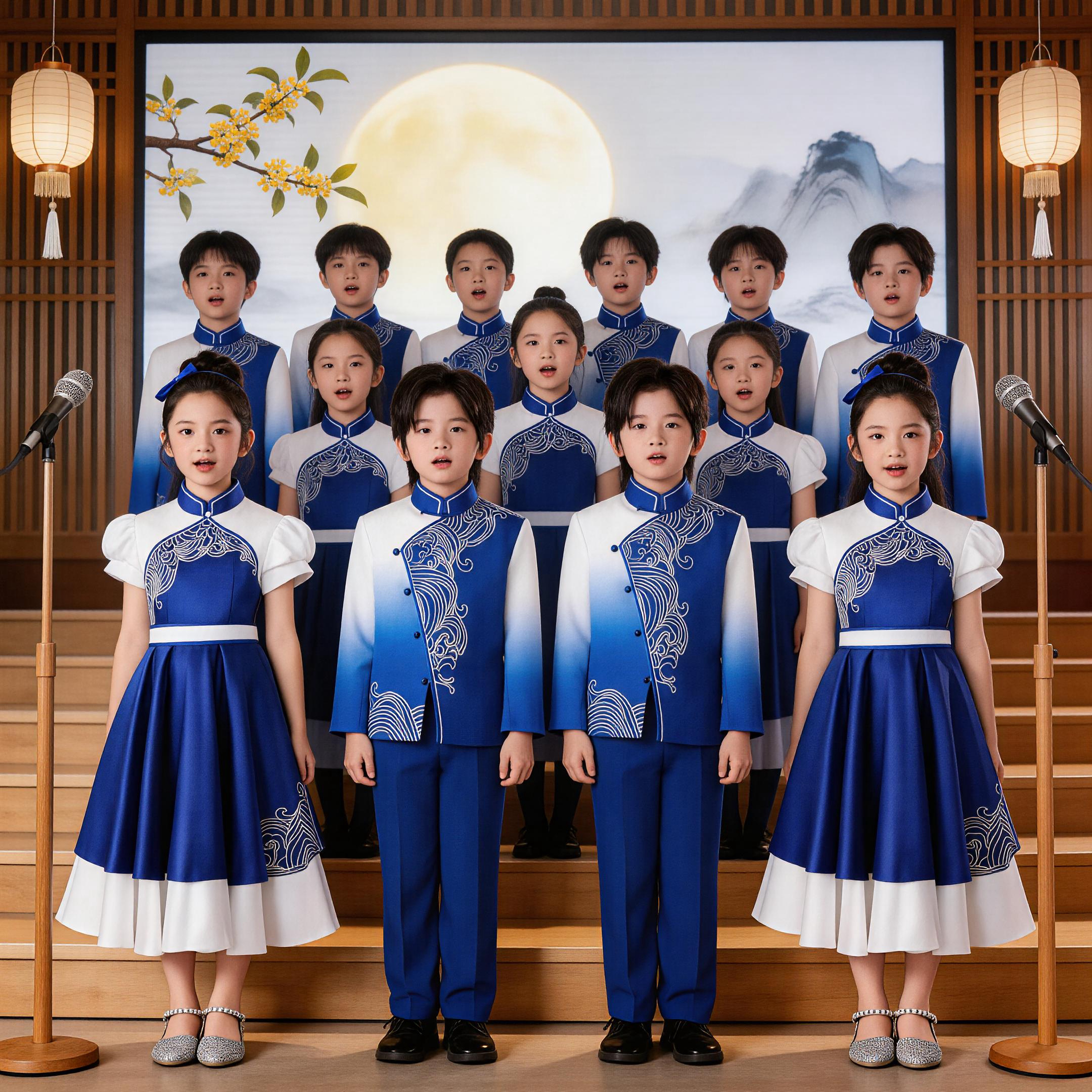 中小学生大合唱朗诵演出服