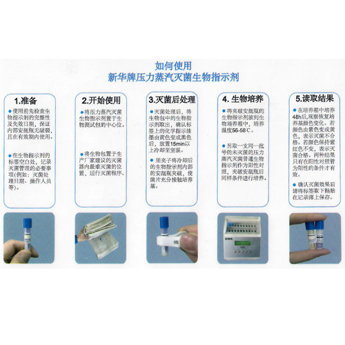 山东新牌 压力蒸汽灭菌生物指示剂 嗜热芽孢杆菌