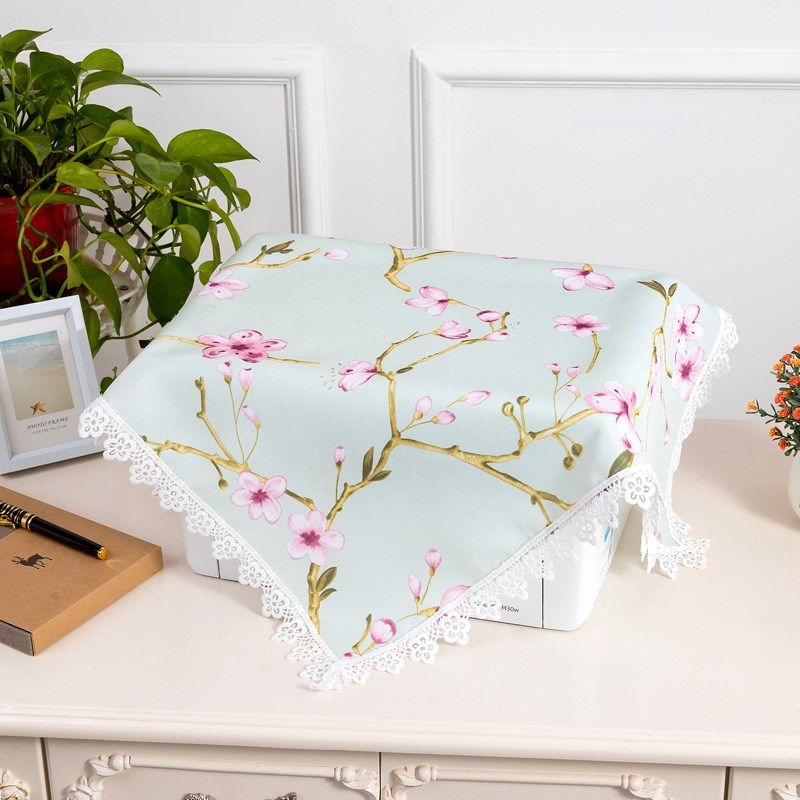 电脑防尘罩台式机盖布机防尘布2寸2寸显示器盖布田园布艺盖巾