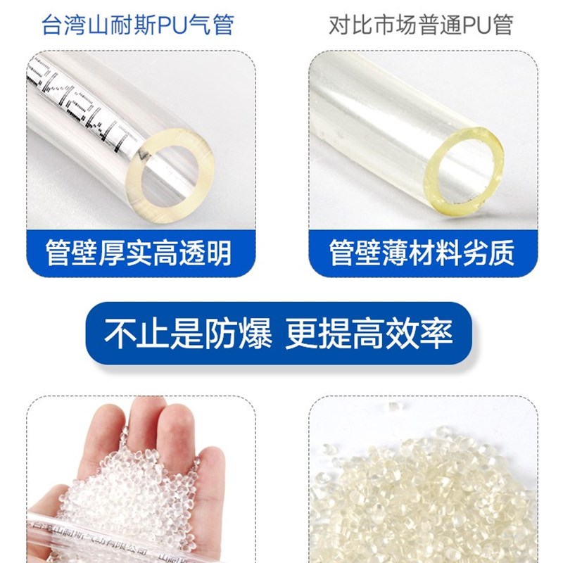 山耐斯PU气管mmmm黑色 mm气管软管 空压机气管