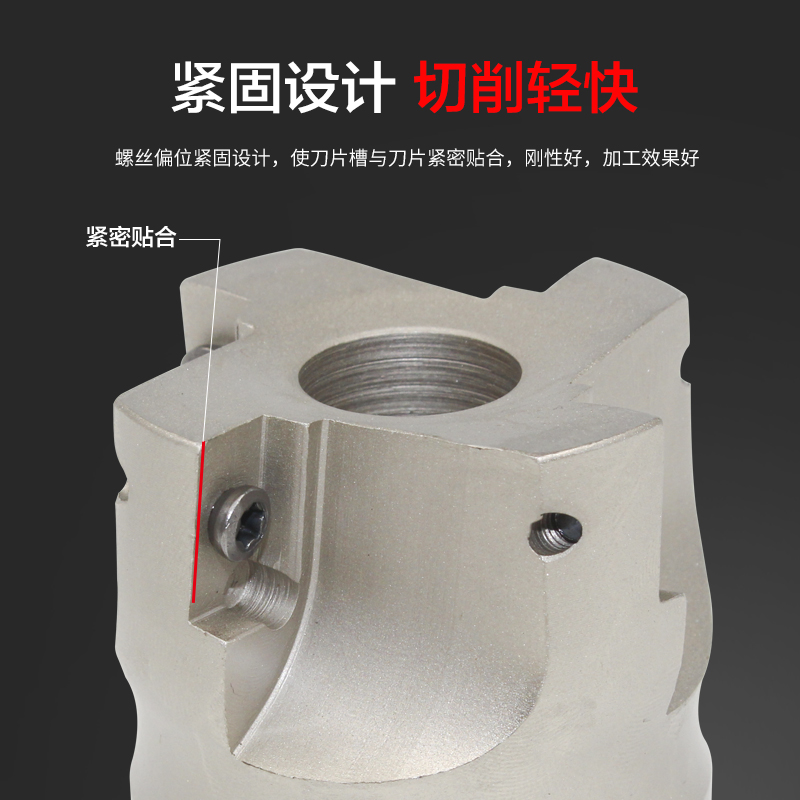 BP0R直角平面铣刀盘   100 1 10台肩清角00R废角刀