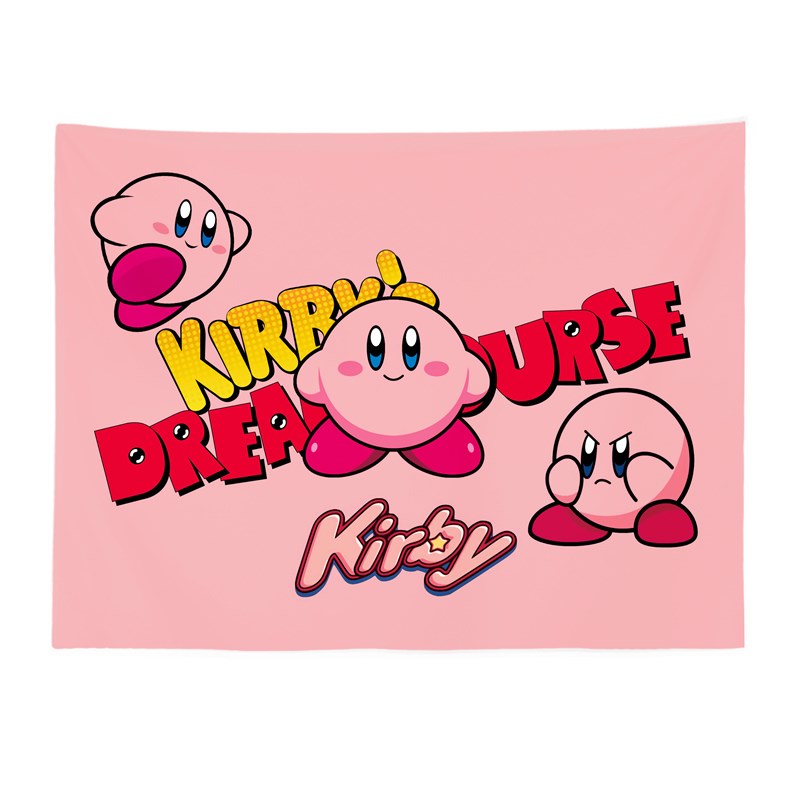 复古星之卡比挂布 卧室墙面装饰背景布租房改造宿舍布置遮丑挂毯