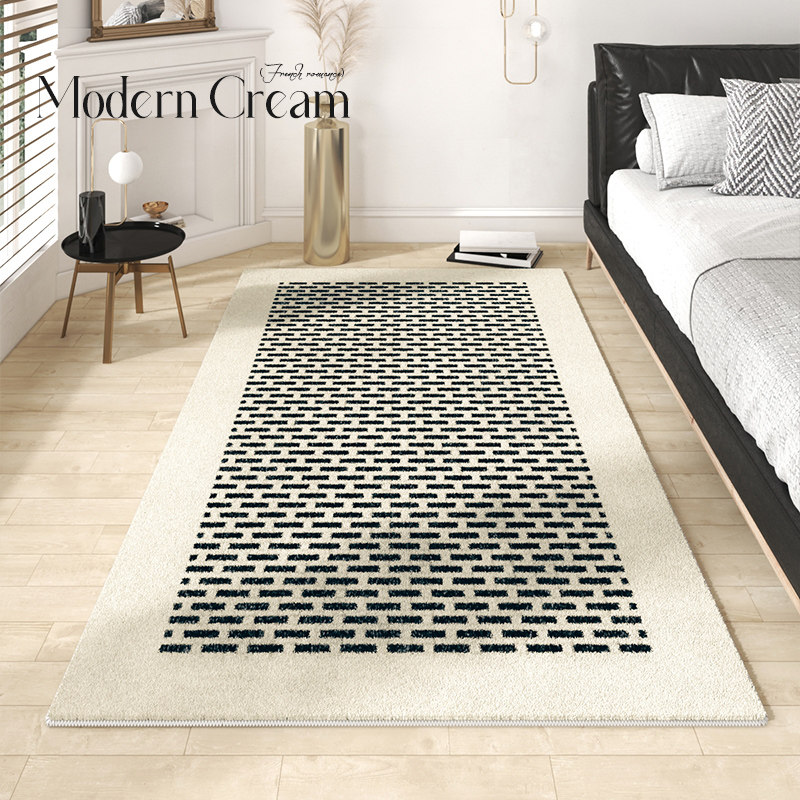 OO 长条床边毯复古卧室地毯客厅沙发茶几毯奶油风加厚床前地垫,居家布艺,床边毯,淘宝优惠券,粉丝福利购,淘宝优惠卷