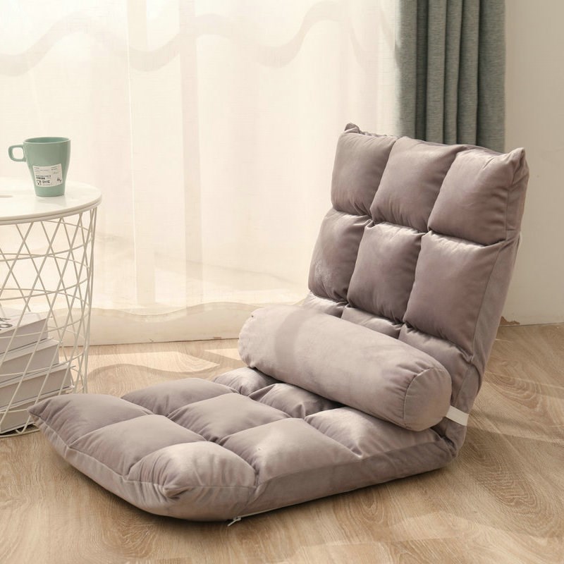 懒人沙发折叠椅靠背椅塌塌米阳台飘窗椅躺椅座椅折叠靠垫