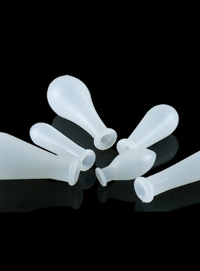 刻度吸移管用硅胶胶头胶帽硅橡胶帽吸头白色实验用吸球1/2/5/10ml