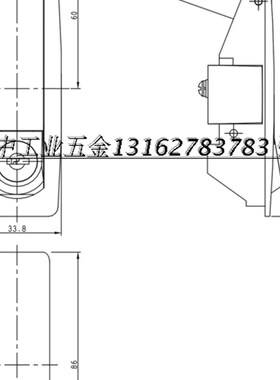 工业杠杠门锁压缩式电气柜门锁汽车车头门锁行李箱门锁MS7082A