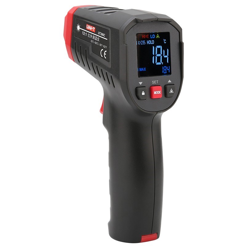 优利德UT306C/UT306S非接触手持红外线测温仪高精度油温测温枪