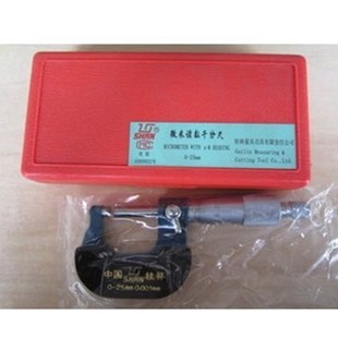 桂林量具 微米读数千分尺0-25mm精度:0.001mm桂林微米千分尺