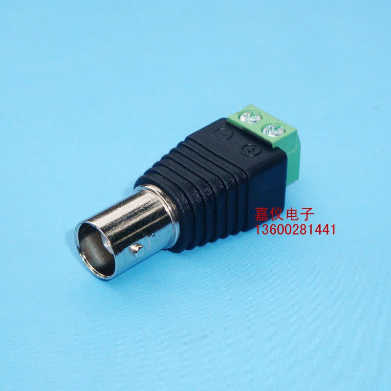 BNC/接线端子 BNC母头/绿色端子 BNC转接头 免焊式BNC连接器