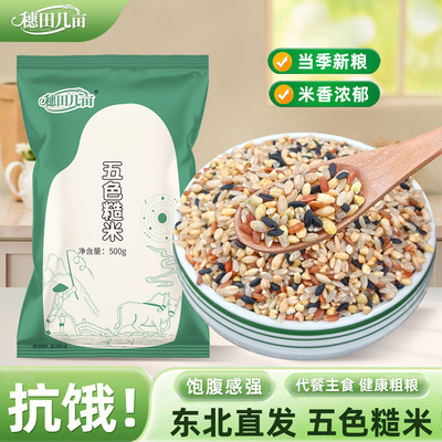 东北五色糙米五谷糙米专用糖友人五谷杂粮粗粮主食黑糙米糙米饭
