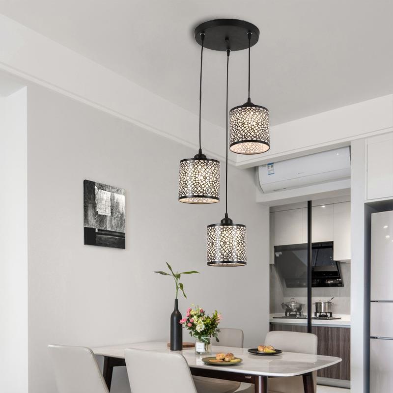 餐厅吊灯现代简约餐吊灯创意三头餐厅灯卧室灯饰LED吧台饭厅灯具