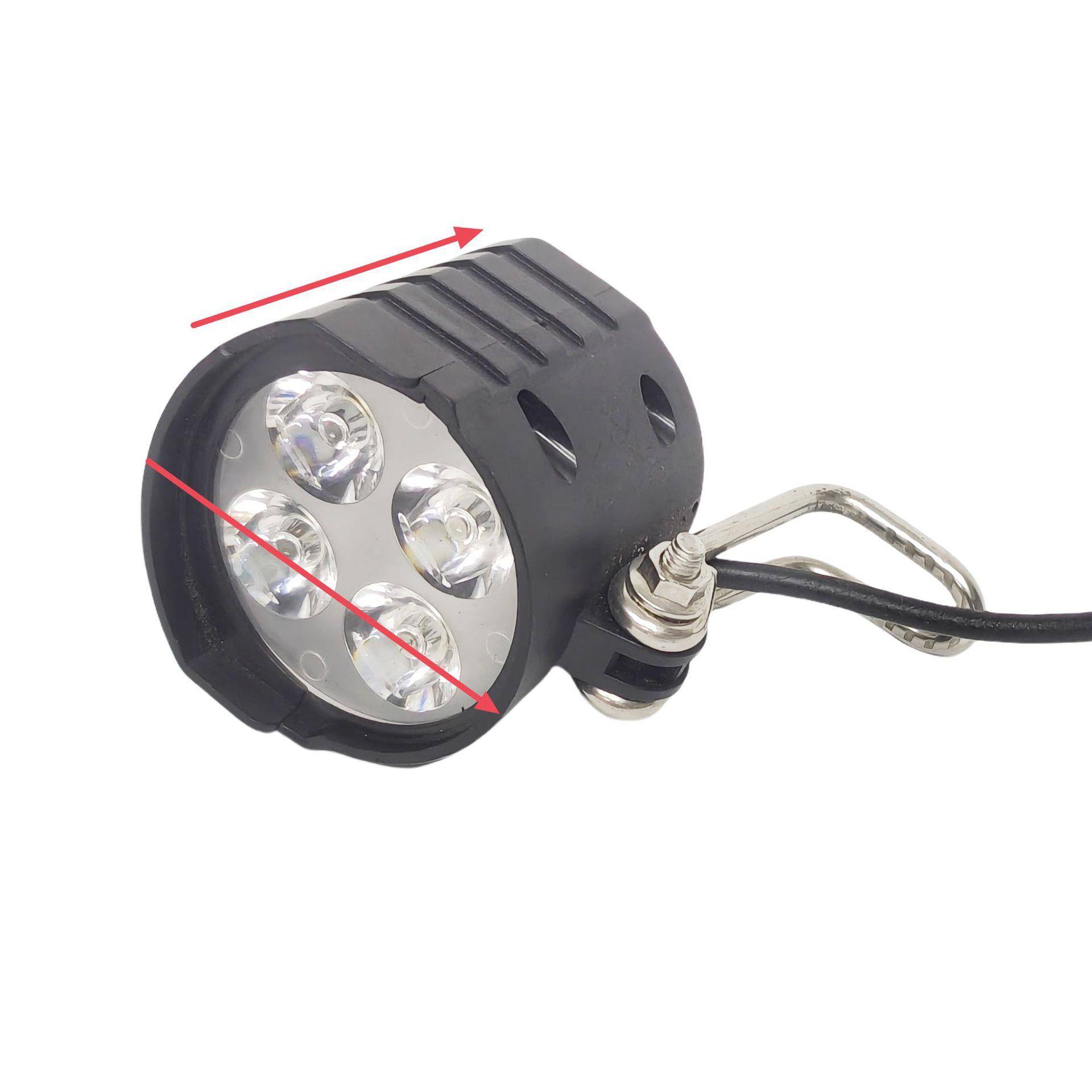 4珠12-80V通用代驾电动车高亮射灯大灯代驾车锂电自行车大灯射灯