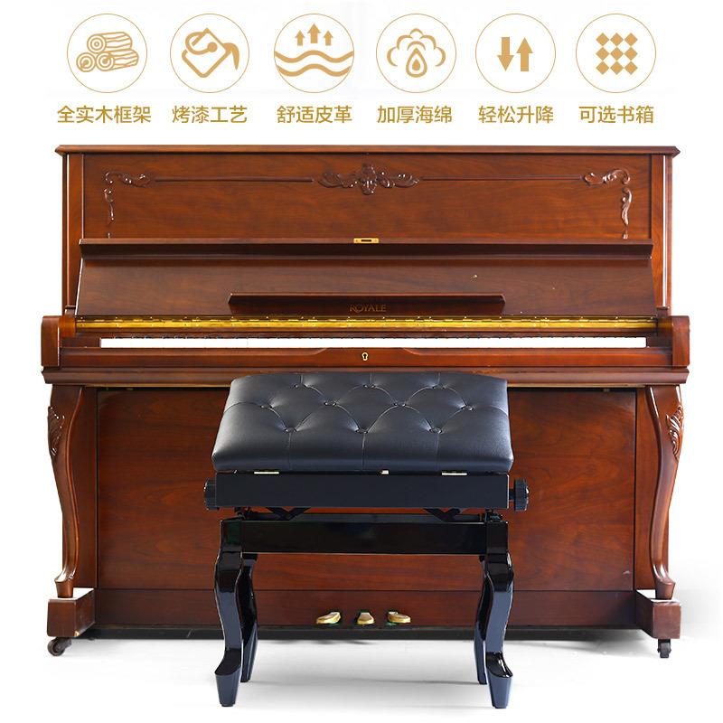 钢琴凳可升降调节儿童专用实木款单人双人古筝凳子成人电钢琴椅子