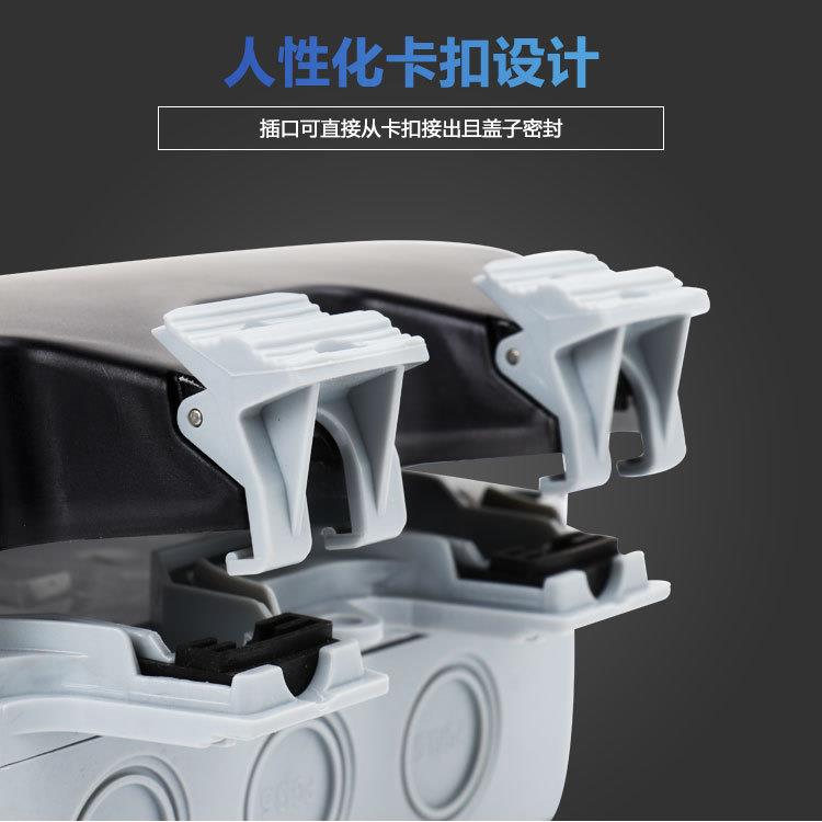 户外开关盒防水插座盒明装86型室外防溅电源插排接线盒IP66防护