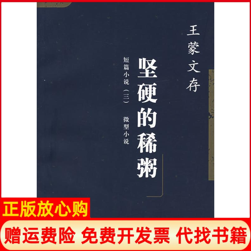 【正版书】坚硬的稀粥王蒙文存王蒙人民文学出版社9787020043064