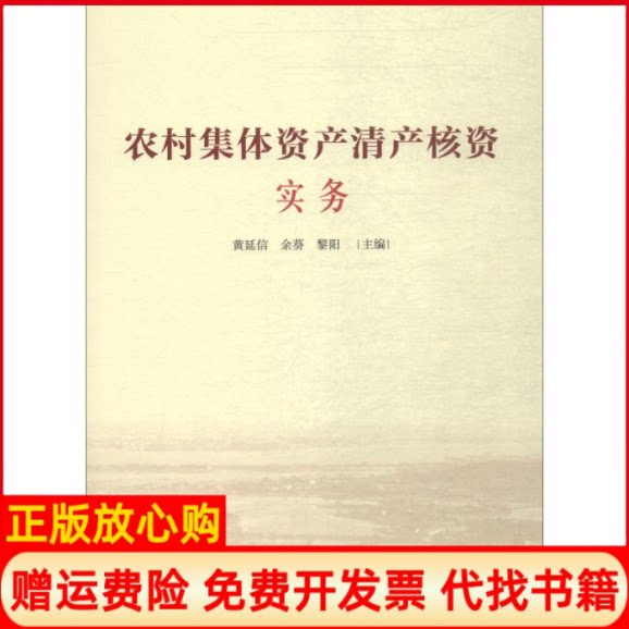 正版书】农村集体资产清产核资实务黄延信余葵黎阳编人民出版社9787010203133 - 实物图