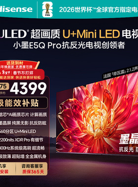 海信小墨E5Q Pro 65英寸超画质U+MiniLED墨晶屏 电视机E5NPRO升级