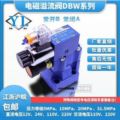 电磁溢流阀DBW10B-L5X/315-6EG24NZ5L DBW10B-1-50/315CG24NZ5L