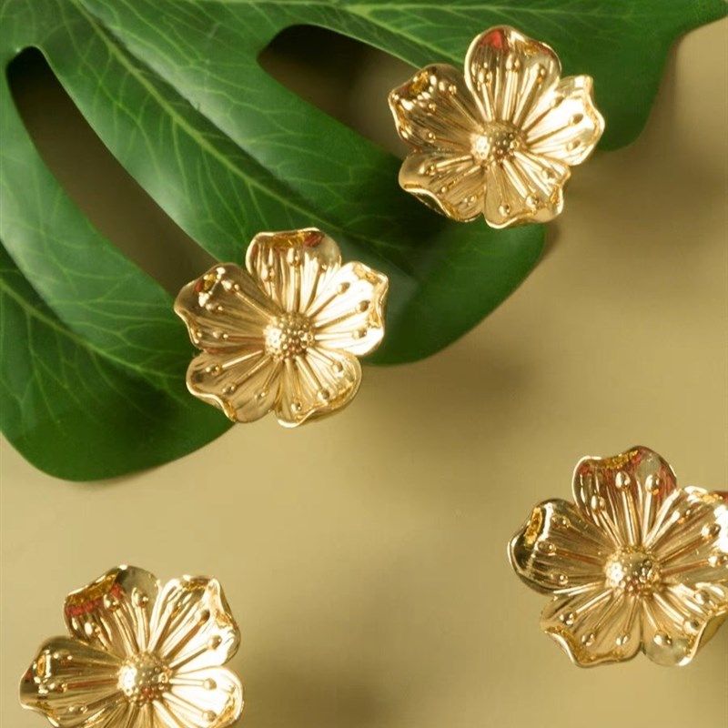 黄铜实心日式新中式复古轻奢拉手抽屉橱柜衣柜门金色花朵把手,橡塑材料及制品,塑料盒/塑料箱/塑料柜,淘宝优惠券,粉丝福利购,淘宝优惠卷