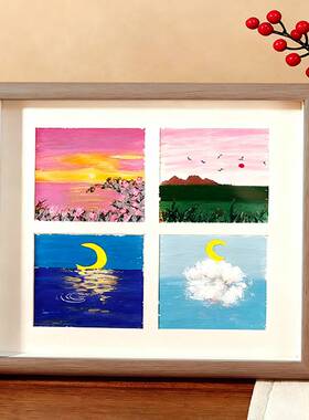 直销木制装饰画框作品保存油画相框绘画纸装裱展示框木质画框