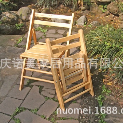 包邮式实木折叠椅子柏木餐椅户外木质椅凳子地摊摆摊坐具