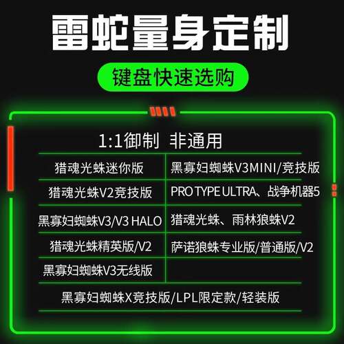 适用雷蛇机械键盘防尘罩黑寡妇蜘蛛V3迷你无线版机械键盘防尘罩透