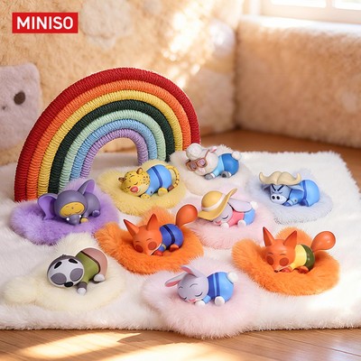 MINISO名创优品疯狂动物城趴趴乐系列盲盒电影2周边正品桌面摆件
