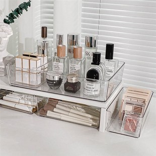 抽屉收纳分隔板片压克力分割板自由组合内置盒子分格化妆品收纳盒
