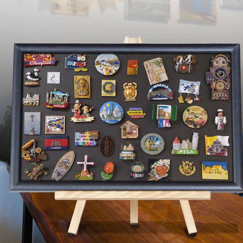 冰箱贴板展示板磁贴个性创意磁吸化妆墙复古留言板黑板咖啡馆装饰