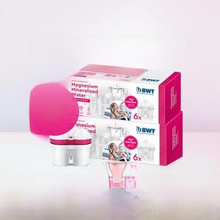 BWT滤芯通用德国净水壶过滤水壶净水器倍世进口矿物镁滤芯12祇装