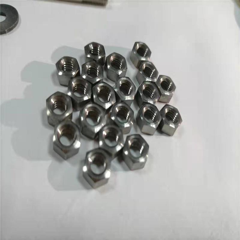 Mo99.95纯钼双头螺栓螺帽垫片规格齐全MO1钼螺丝加工纯钼异形件