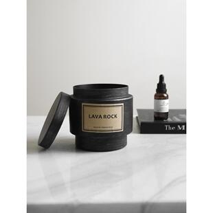 范琦经典覆古黑锡罐火山岩扩散器模型房酒店卧室浴室香薰饰品