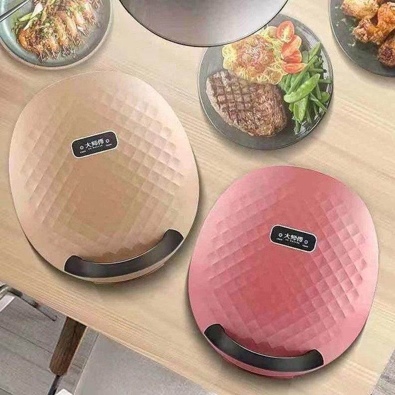 大师傅电饼铛/可丽饼机 加深烙饼机 上下加热 自动断电控温电饼锅