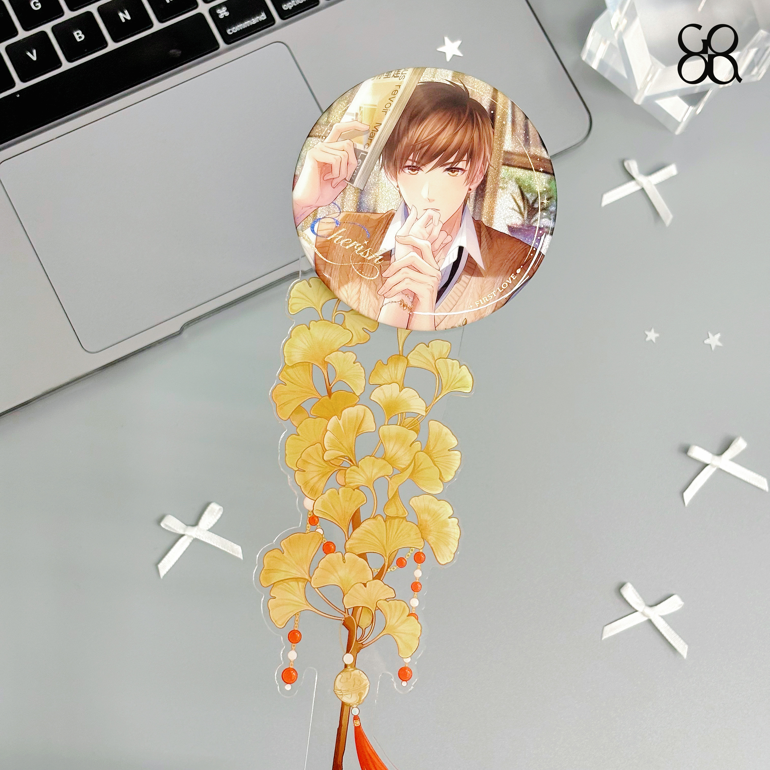 银杏&middot;花束打卡棒「花迹」亚克力吧唧谷美展示拍摄道具【谷哒星】